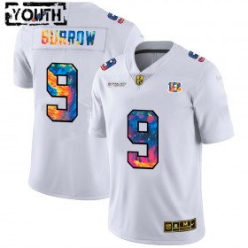 Cincinnati Bengals Tröjor Joe Burrow 9 Nike 2020 Flerfärgad Vit - Barn